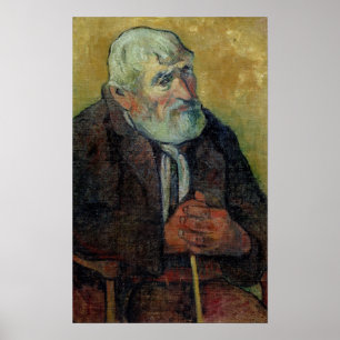 Portrait of an Old Man with a Stick, 1889-90 Poster