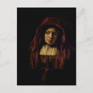 Portrait of an Old Woman Postcard