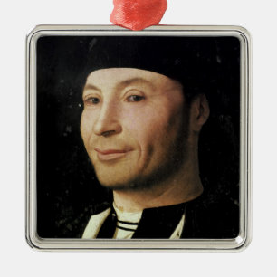 Portrait of an Unknown Man Metal Ornament