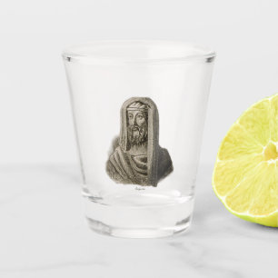 Portrait of Ancient Greek Philosopher Diogenes Shot Glass