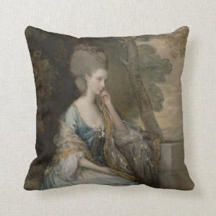Portrait of Anne, Countess of Chesterfield, 1777 Throw Pillow