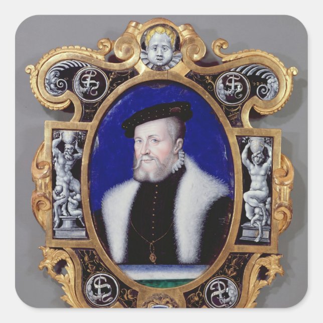Portrait of Anne, First Duke of Montmorency Square Sticker (Front)