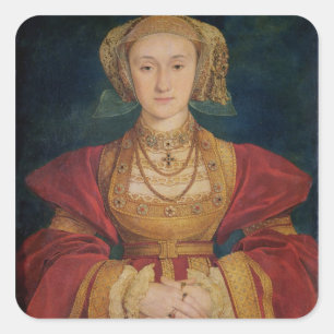 Portrait of Anne of Cleves 1539 Square Sticker