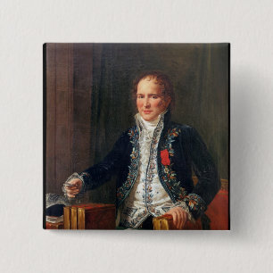 Portrait of Antoine Francois de Fourcroy 2 Inch Square Button
