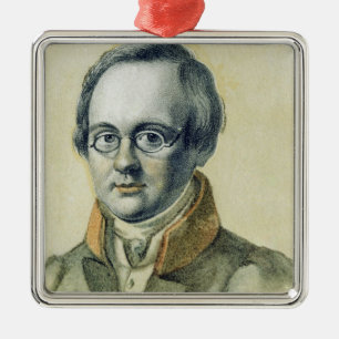 Portrait of Anton A. Delvig, 1830 Metal Ornament