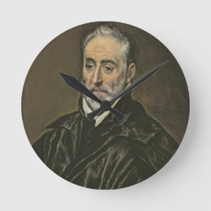 Portrait of Antonio de Covarrubias y Leiva (1514-1 Round Clock