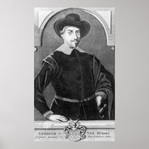 Portrait of Antony van Diemen Poster