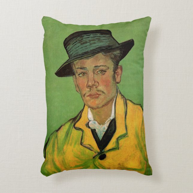 Portrait of Armand Roulin by Vincent van Gogh Accent Pillow (Front(Vertical))
