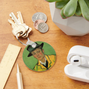 Portrait of Armand Roulin by Vincent van Gogh Keychain