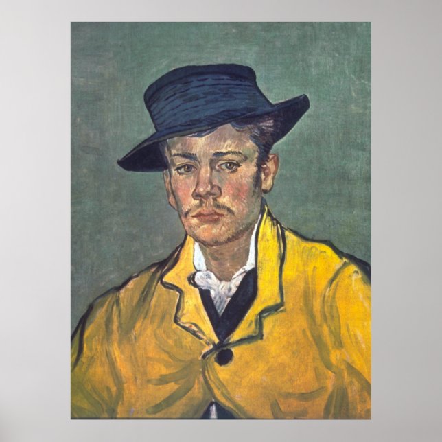 Portrait of Armand Roulin by Vincent Van Gogh Poster (Front)