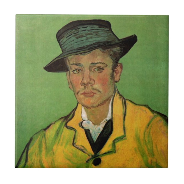 Portrait of Armand Roulin by Vincent van Gogh Tile (Front)