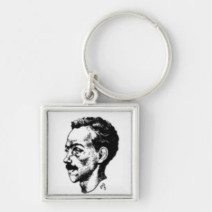 Portrait of Arthur Rimbaud Keychain