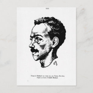 Portrait of Arthur Rimbaud Postcard