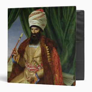 Portrait of Asker-Khan, Ambassador of Persia Binder