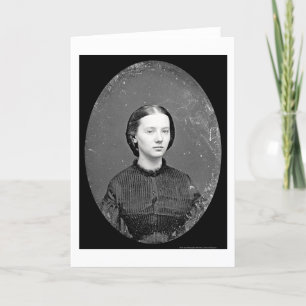 Portrait of Augusta Field Daguerreotype 1862 Card