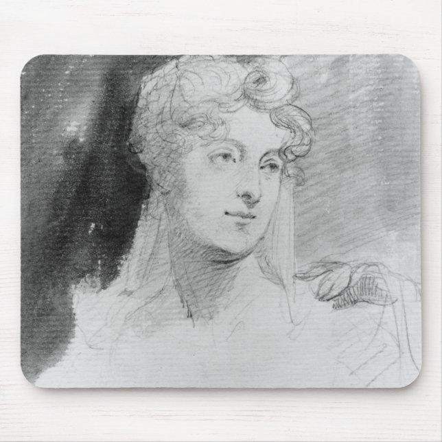 Portrait of Augusta Leigh Mouse Pad (Front)