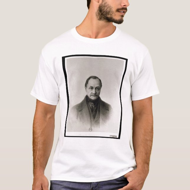 Portrait of Auguste Comte , French philosopher T-Shirt (Front)