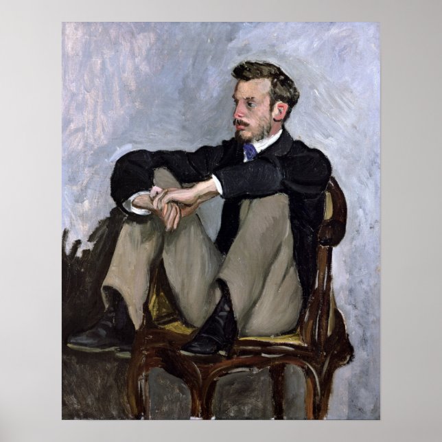 Portrait of Auguste Renoir , 1867 Poster (Front)