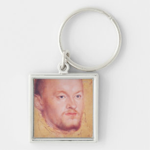 Portrait of Augustus I  Elector of Saxony Keychain