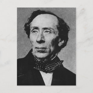 Portrait of Author Hans Christian Andersen Postcard