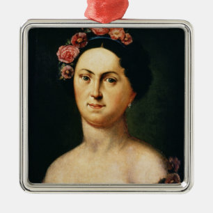 Portrait of Avdotia Istomina, 1830s Metal Ornament
