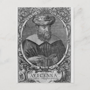 Portrait of Avicenna Reading Postcard