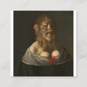 Portrait Of Barbara Van Beck Curiosities And Oddit Square Business Card