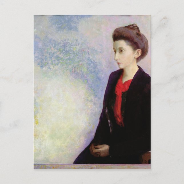 Portrait of Baroness Robert de Domecy, 1900 Postcard (Front)