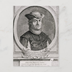 Portrait of Baruch or Benedict Spinoza Postcard
