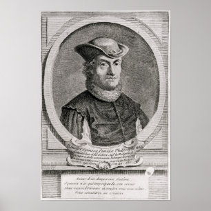 Portrait of Baruch or Benedict Spinoza Poster
