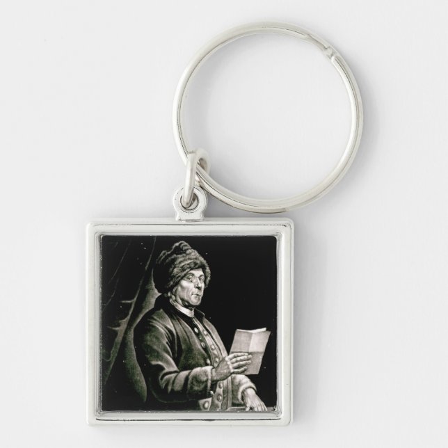 Portrait of Benjamin Franklin, 1777 Keychain (Front)