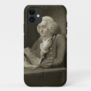 Portrait of Benjamin Franklin, engraved by Thomas iPhone 11 Case
