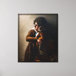 Portrait of Benoît-Agnes Trioson Canvas Print