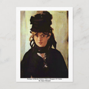 Portrait Of Berthe Morisot Postcard