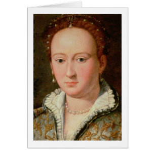 Portrait of Bianca Cappello, c.1580 (oil on copper