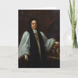 Portrait of Bishop John Robinson  c.1711 Card