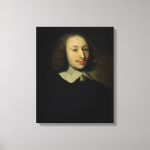 Portrait of Blaise Pascal Canvas Print