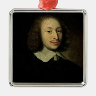 Portrait of Blaise Pascal Metal Ornament