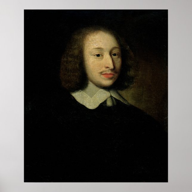 Portrait of Blaise Pascal Poster (Front)
