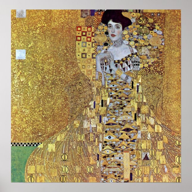 Portrait of Block-Bauer 2 by Gustav Klimt Poster (Front)