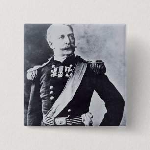 Portrait of Brigadier-General Nelson A. Miles (183 2 Inch Square Button