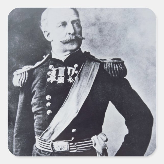 Portrait of Brigadier-General Nelson A. Miles (183 Square Sticker (Front)