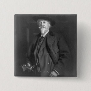 Portrait of "Buffalo Bill" Cody 2 Inch Square Button