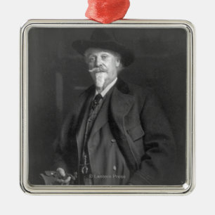Portrait of "Buffalo Bill" Cody Metal Ornament