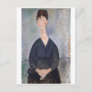 Portrait of Cafe Singer, Modigliani Postcard