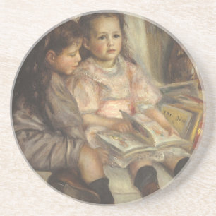 Portrait of Caillebotte Children by Pierre Renoir Coaster