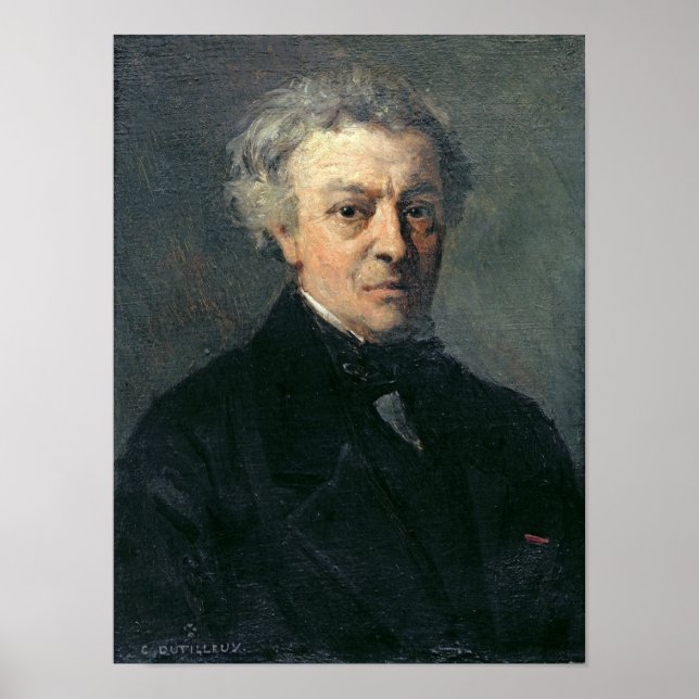 Portrait of Camille Corot  c.1863 Poster (Front)