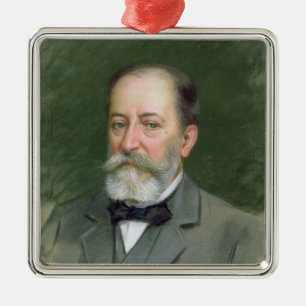 Portrait of Camille Saint-Saens  1903 Metal Ornament