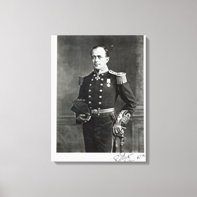 Portrait of Captain Robert Falcon Scott Canvas Print (Front)