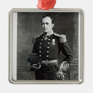Portrait of Captain Robert Falcon Scott Metal Ornament